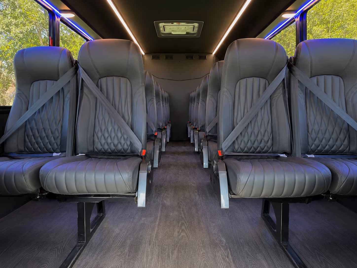 18 passenger minibus interior