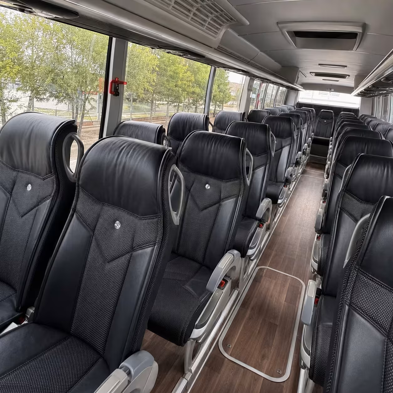 mountain view charter bus interior