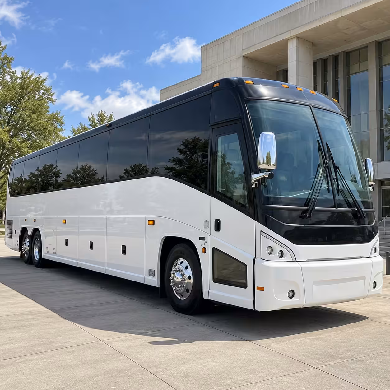 mountain view wedding shuttle buses between hotels and venues
